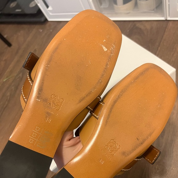 *SOLD*Loewe Beige Gate Flat Loafers Mules - Picture 6 of 8